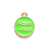 Alloy Enamel Pendants X-ENAM-S124-01A-06J-3