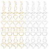 108Pcs 18 Style Brass Linking Rings KK-FH0005-75-1