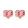 Valentine's Day Alloy Enamel Pendants ENAM-T024-17A-G-1