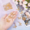 Alloy Hollow Braiding Hair Pendants Decoration Clips OHAR-AB00013-3