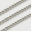 Tarnish Resistant 304 Stainless Steel Twisted Chains CHS-K001-20B-1