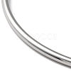 Non-Tarnish 304 Stainless Steel Simple Plain Bangle for Women High Polished BJEW-F461-01B-P-3