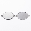 304 Stainless Steel Cabochon Connector Settings X-STAS-H394-01P-01-2