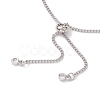 Non-Tarnish 304 Stainless Steel Curb Chain Bracelet Slider Making AJEW-JB01244-02-3