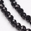 Natural Black Spinel Bead Strands G-P213-13-5mm-1