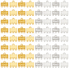 120Pcs 2 Colors Alloy Chandelier Components Links FIND-GO0003-32A-1