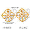 304 Stainless Steel Stud Earrings for Women WG18C3B-01-1