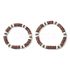 2Pcs Natural Coconut & Synthetic Turquoise Beads Stretch Bracelets for Men Women BJEW-JB12498-2
