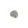 Heart Tibetan Style Alloy Beads TIBEB-ZN-26399-AS-RS-2