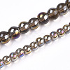 Electroplate Transparent Glass Beads Strands GLAA-T032-T4mm-AB02-4