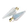 Natural Aquamarine Pointed Pendants G-D089-01G-08-2