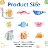 45Pcs 9 Styles Fish Transparent Resin Cabochons CRES-CJZ0009-01-2
