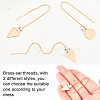 12Pcs 2 Styles Brass Stud Earring Findings KK-UN0001-09-4
