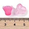 Transparent Spray Paint Glass Beads GLAA-H035-03E-3