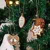 Christmas Theme Plastic Pendant Decorations HJEW-SZ0001-05-5