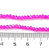 Baking Electroplate Glass Beads Strands X-DGLA-A039-J4mm-B24-4