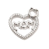 Rack Plating Brass Micro Pave Cubic Zirconia Pendants KK-K270-28P-1