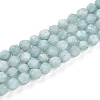 Natural Myanmar Jade/Burmese Jade Beads Strands G-T108-27A-01-2