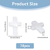 3 Strands Natural Freshwater Shell Cross Beads Strands BSHE-DC0001-02-2