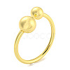 Rack Plating Brass Open Cuff Bangles BJEW-P322-06G-1