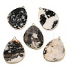 Natural Zebra Jasper Pendants G-K347-02G-02-1