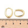 Oval Brass Hoop Earrings EJEW-Z102-33G-5