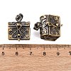Brass Prayer Box Pendants KK-24X16-AB-3