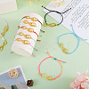 10Pcs 10 Color Alloy Infinity with Hope Link Bracelets Set for Men Women BJEW-TAC0008-01-4