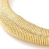 Iron Round Snake Chains Choker Necklaces NJEW-P289-04G-3