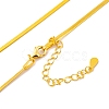 925 Sterling Silver Snake Chain Necklaces NJEW-P300-01B-G-2