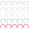 25Pcs 5 Colors Braided Nylon Cord Bracelet Making BJEW-PH01861-1