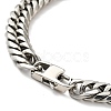 Non-Tarnish 201 Stainless Steel Cuban Link Chains Bracelet for Men Women BJEW-H550-07A-P-3
