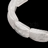 Natural Quartz Crystal Bead Stretch Bracelets for Women Men BJEW-C097-02A-14-2