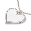 Sublimation Blank Aluminum Pendant Necklace NJEW-E020-02P-03-2