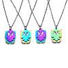 201 Stainless Steel Pendants Necklaces NJEW-S105-JN641-1