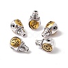 Chakra Rack Plating Tibetan Style Alloy 3-Hole Guru Beads X-PALLOY-H126-01A-1