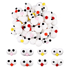 32Pcs 8 Style Polyester Felt Craft Cartoon Eyeballs DIY-NB0008-87-1