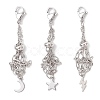 3Pcs 304 Stainless Steel Macrame Pouch Empty Stone Holder Pendant Decorations HJEW-JM04380-02-1