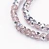 Electroplate Glass Bead Strands GR6MMY-19S-2
