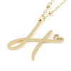 304 Stainless Steel Pendant Necklaces NJEW-H029-02G-H-1