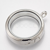 Alloy Magnetic Locket Pendants PALLOY-T052-23P-2