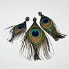 Peacock Feather Big Pendants RB-I074-01-1