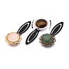 Alloy & Iron Bookmark Cabochon Settings PALLOY-N184-10AB-6