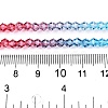 Gradient Color Baking Painted Glass Bead Strands DGLA-A039-T6mm-A017-5