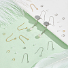 60Pcs 2 Color 316 Stainless Steel Earring Hooks STAS-UN0051-26-3