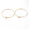 316 Stainless Steel Hoop Earring Findings STAS-J025-01D-G-2