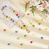 96Pcs 6 Colors AB Color Plated Glass Beads EGLA-PA0001-41-4