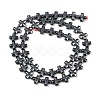Electroplated Synthetic Non-magnetic Hematite Beads Strands G-K375-E02-02-3