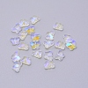 Transparent Electroplate Glass Beads GLAA-P037-02A-AB04-1