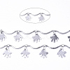 Tarnish Resistant 304 Stainless Steel Curved Bar Link Chains CHS-T004-02-2
